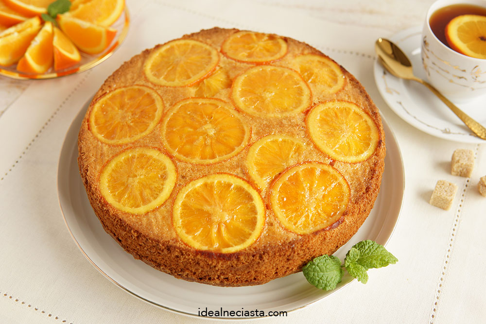 wilgotne ciasto z pomarańczami