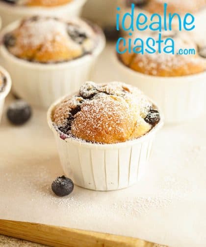 muffinki bananowe z borówkami