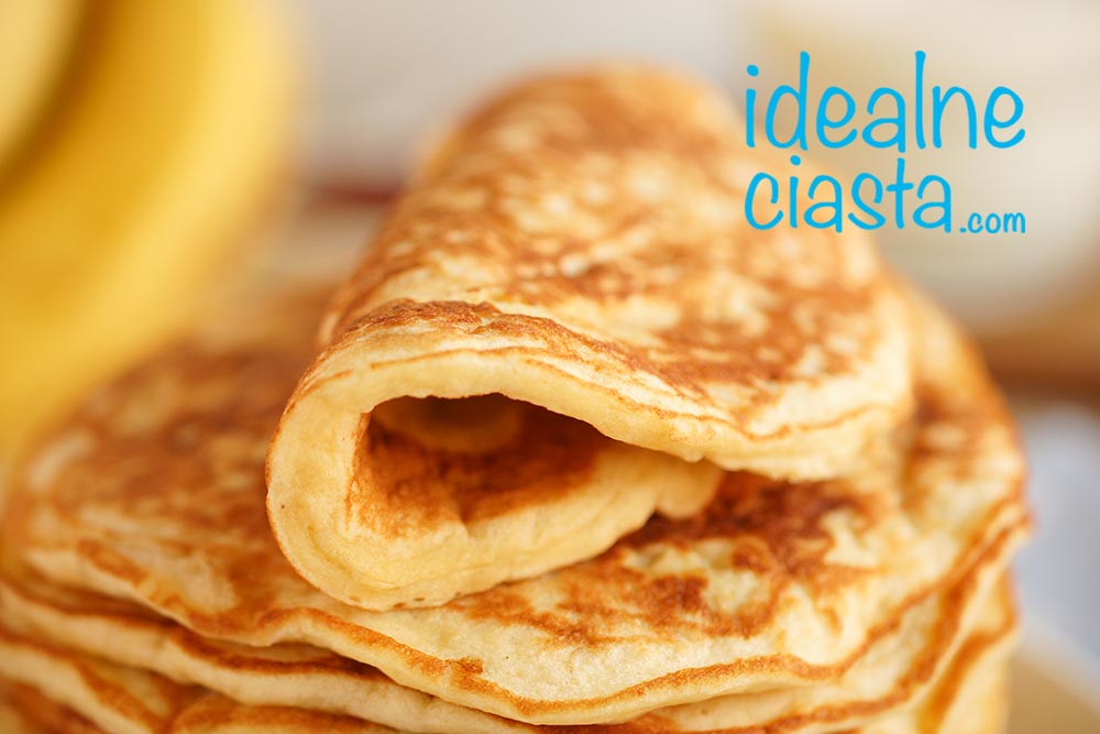 puszyste bananowe pancakes