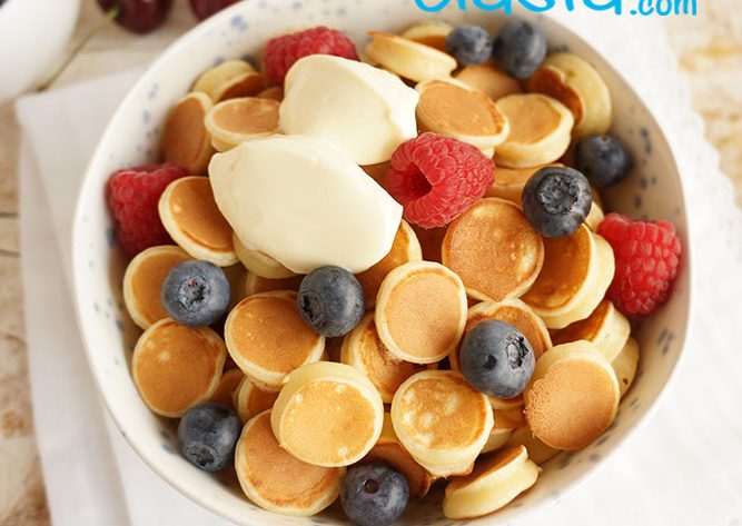 mini pancakes jogurtowe